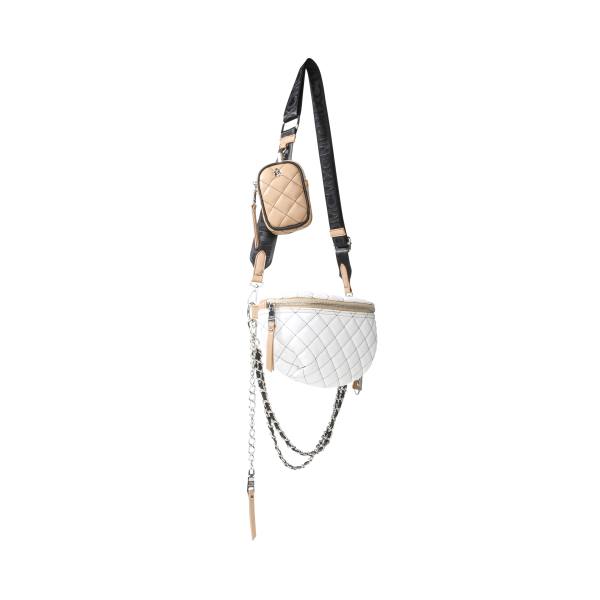 Geanta Crossbody Dama Steve Madden Bpossess Tan Negrii Maro | SM-254GN