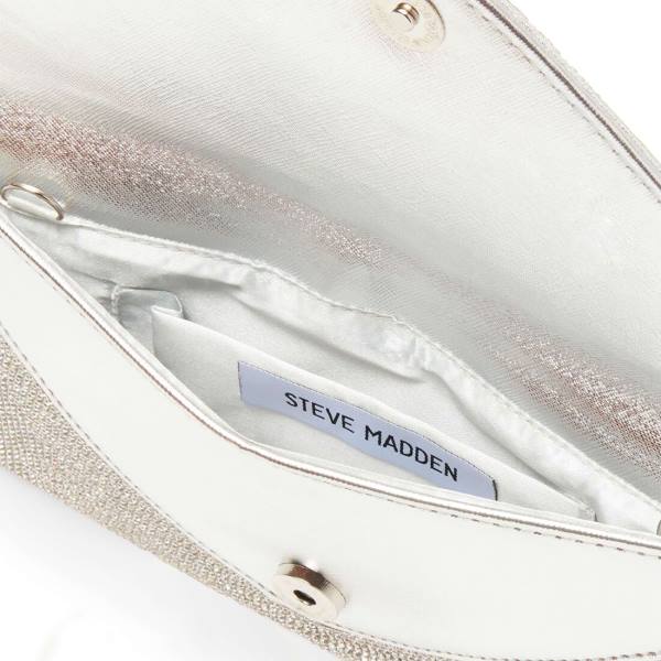 Geanta Crossbody Dama Steve Madden Bswagger Argintii | SM-430BF