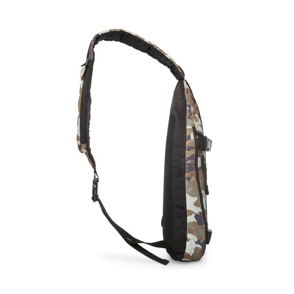 Geanta De Umar Barbati Steve Madden Multi-pocket Sling Camo Negrii | SM-648CN