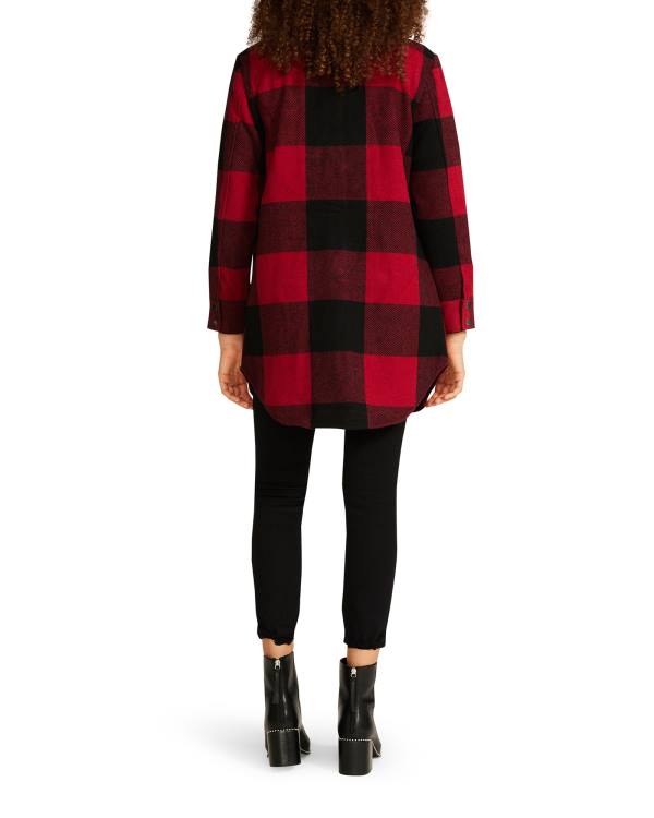 Jacheta Dama Steve Madden Eldridge Plaid Rosii | SM-384FV