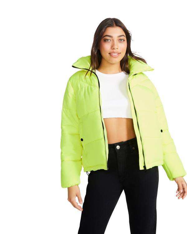 Jacheta Dama Steve Madden Lime Puffer Verzi Deschis | SM-768BL