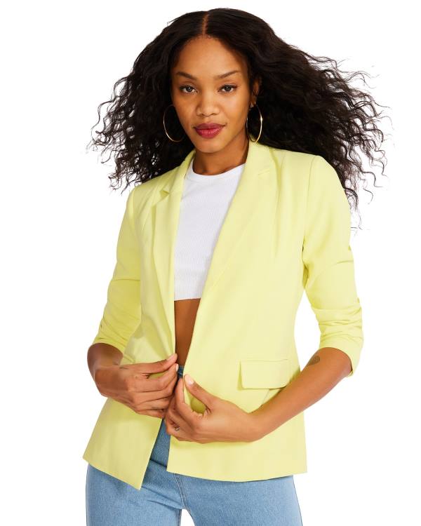 Jacheta Dama Steve Madden Neon Blazer Galbeni | SM-914XJ