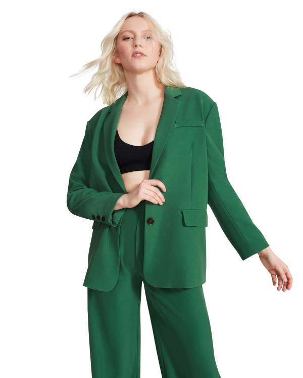 Jacheta Dama Steve Madden Oversized Blazer Verzi | SM-374UW