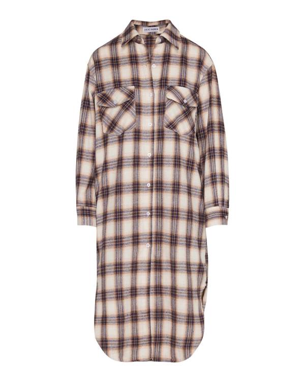 Jacheta Dama Steve Madden Plaid Duster Albastri | SM-915SL