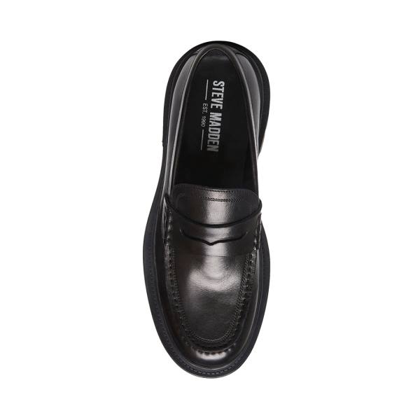 Loafers Barbati Steve Madden Charles Piele Negrii | SM-703LI