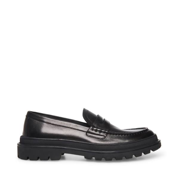 Loafers Barbati Steve Madden Charles Piele Negrii | SM-703LI