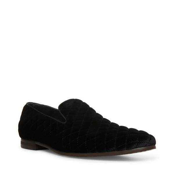 Loafers Barbati Steve Madden Quintin Velvet Negrii | SM-407NI