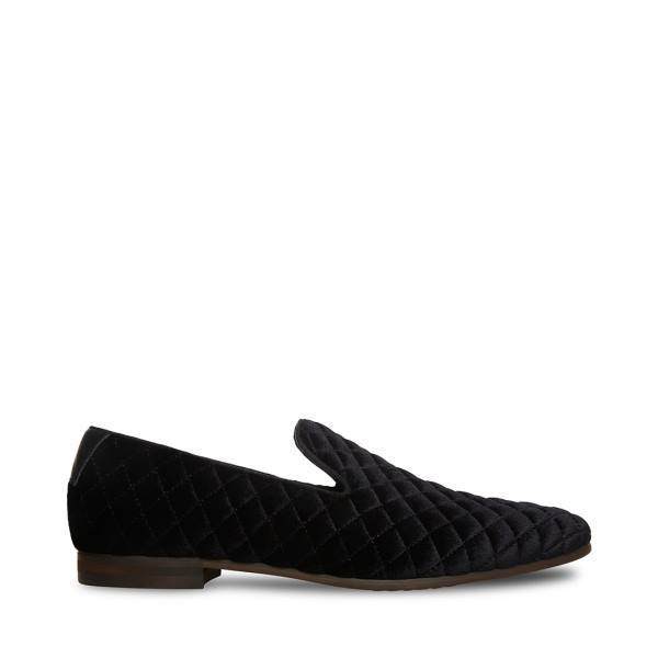 Loafers Barbati Steve Madden Quintin Velvet Negrii | SM-407NI