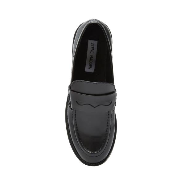 Loafers Dama Steve Madden Crew Box Negrii | SM-016TY