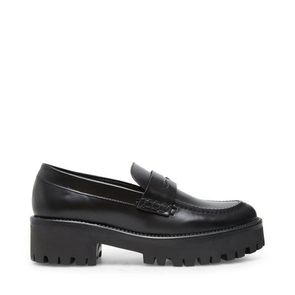 Loafers Dama Steve Madden Crew Box Negrii | SM-016TY