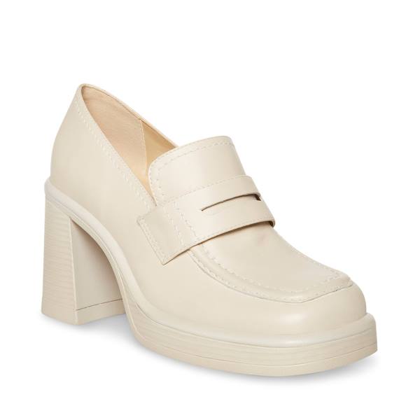 Loafers Dama Steve Madden Fulfill Bone Piele Bej | SM-460CR