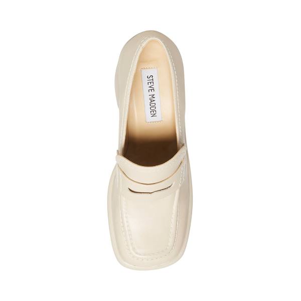 Loafers Dama Steve Madden Fulfill Bone Piele Bej | SM-460CR