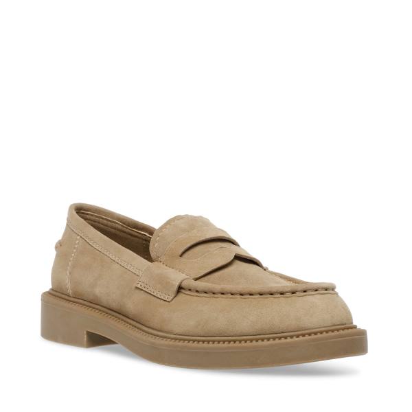 Loafers Dama Steve Madden Kallen Sand Piele Intoarsa Maro | SM-703OD