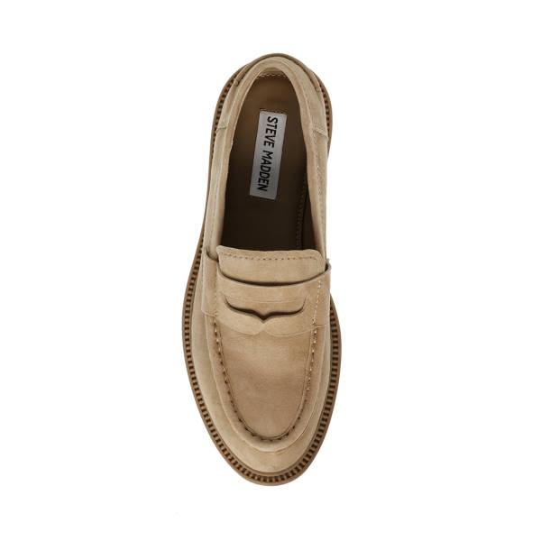 Loafers Dama Steve Madden Kallen Sand Piele Intoarsa Maro | SM-703OD