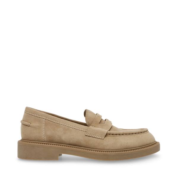 Loafers Dama Steve Madden Kallen Sand Piele Intoarsa Maro | SM-703OD