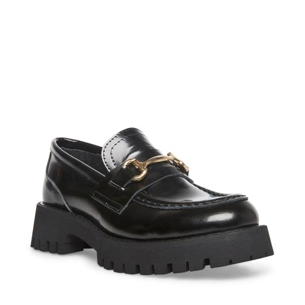 Loafers Dama Steve Madden Lando Piele Negrii | SM-547AH