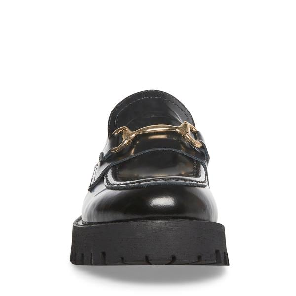 Loafers Dama Steve Madden Lando Piele Negrii | SM-547AH