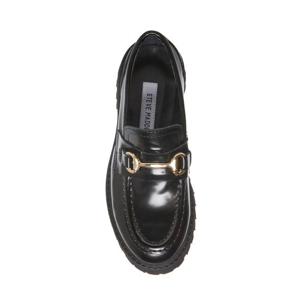 Loafers Dama Steve Madden Lando Piele Negrii | SM-547AH