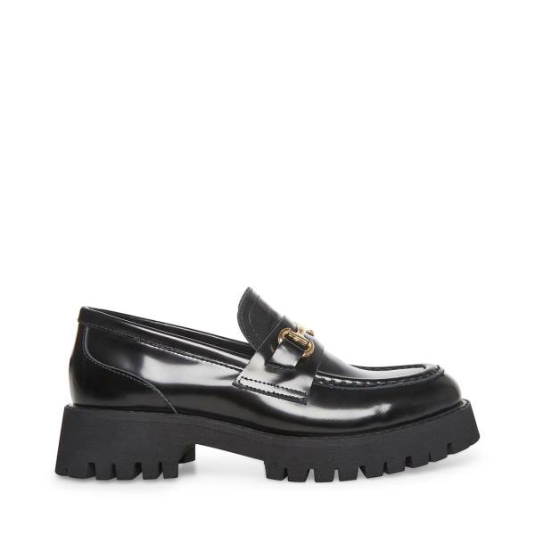 Loafers Dama Steve Madden Lando Piele Negrii | SM-547AH