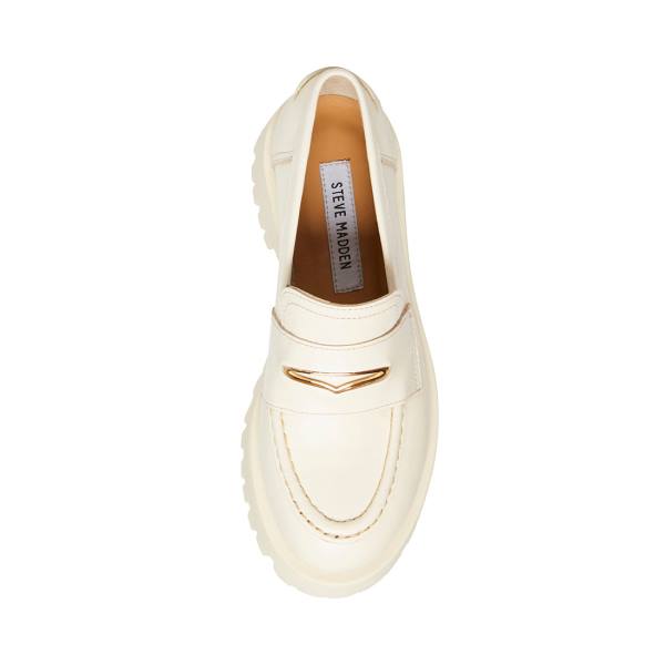 Loafers Dama Steve Madden Lawrence Bone Piele Bej | SM-804FK