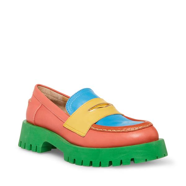 Loafers Dama Steve Madden Lawrence Bright Colorati Deschis | SM-031OX