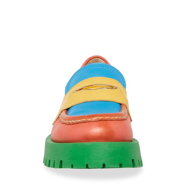 Loafers Dama Steve Madden Lawrence Bright Colorati Deschis | SM-031OX