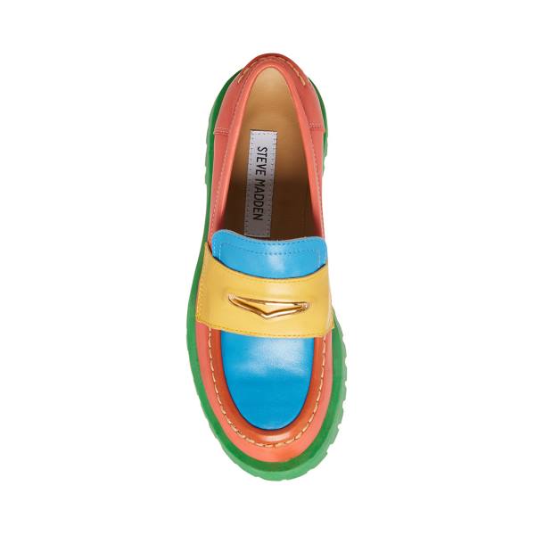 Loafers Dama Steve Madden Lawrence Bright Colorati Deschis | SM-031OX