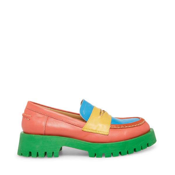 Loafers Dama Steve Madden Lawrence Bright Colorati Deschis | SM-031OX