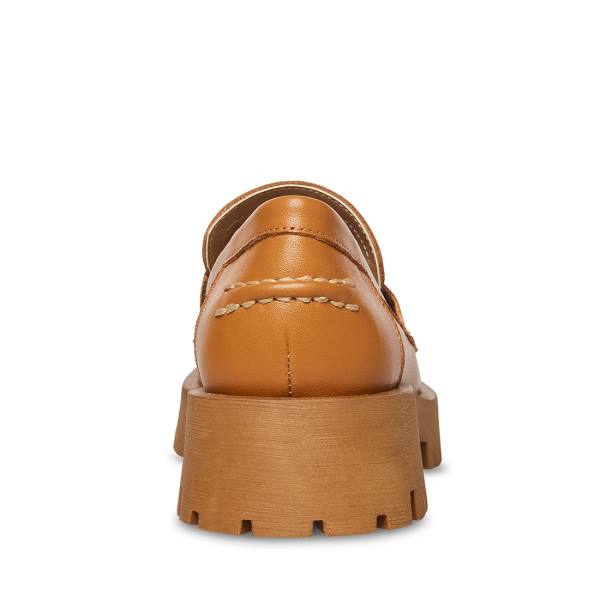 Loafers Dama Steve Madden Lawrence Cognac Piele Maro | SM-940AL