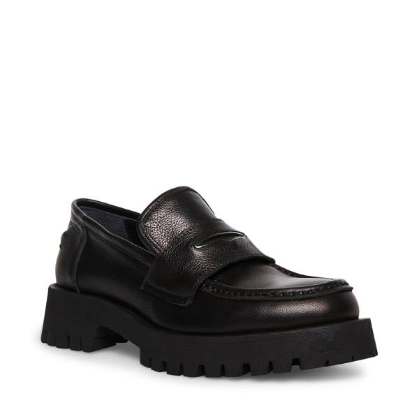 Loafers Dama Steve Madden Lawrence Piele Negrii | SM-601MB