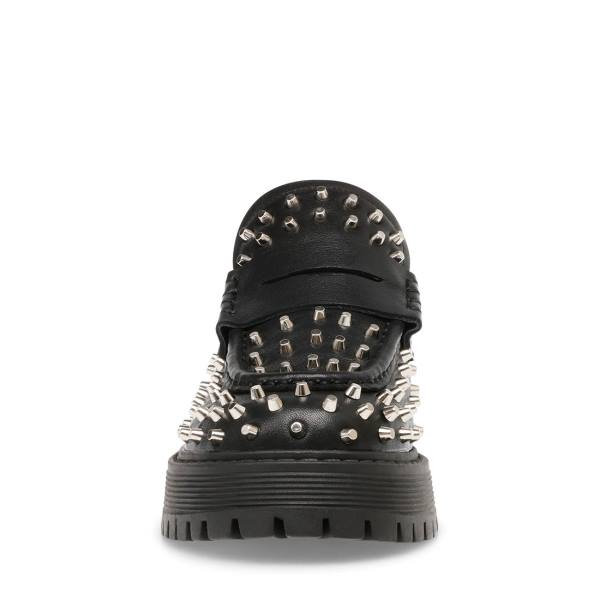 Loafers Dama Steve Madden Malvern Studs Negrii | SM-392YJ