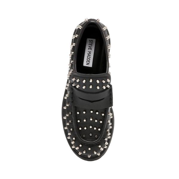 Loafers Dama Steve Madden Malvern Studs Negrii | SM-392YJ