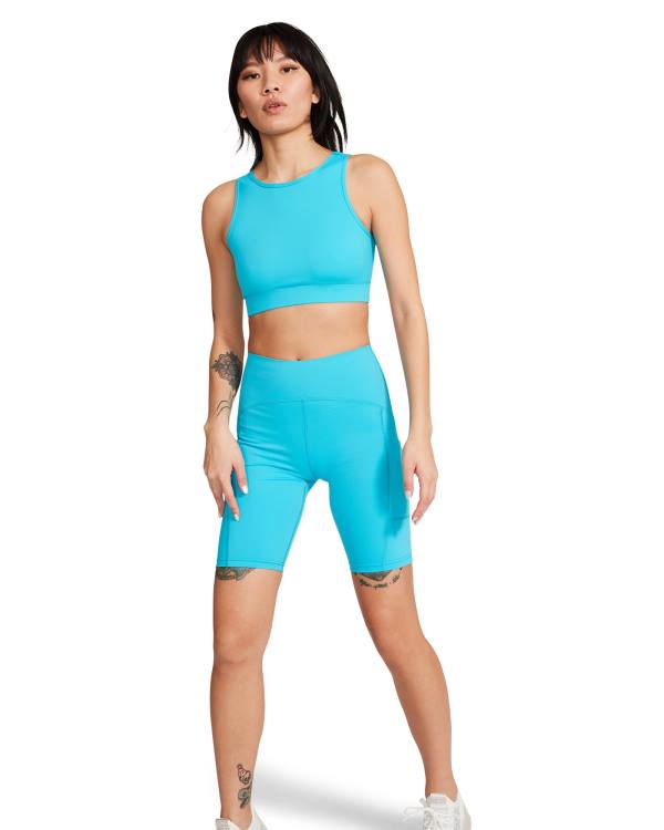 Pantaloni Dama Steve Madden Active Bike Scurte Turquoise Turcoaz | SM-074BV