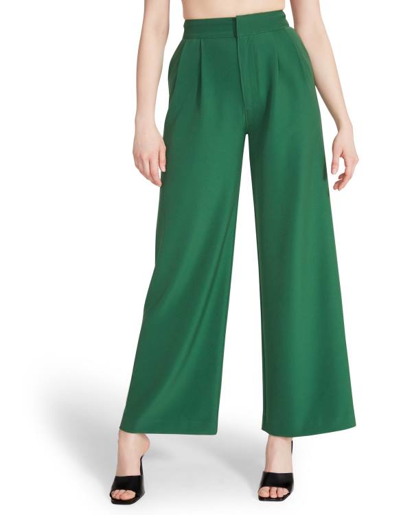 Pantaloni Dama Steve Madden High Waisted Trouser Verzi | SM-763DX