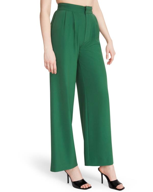 Pantaloni Dama Steve Madden High Waisted Trouser Verzi | SM-763DX