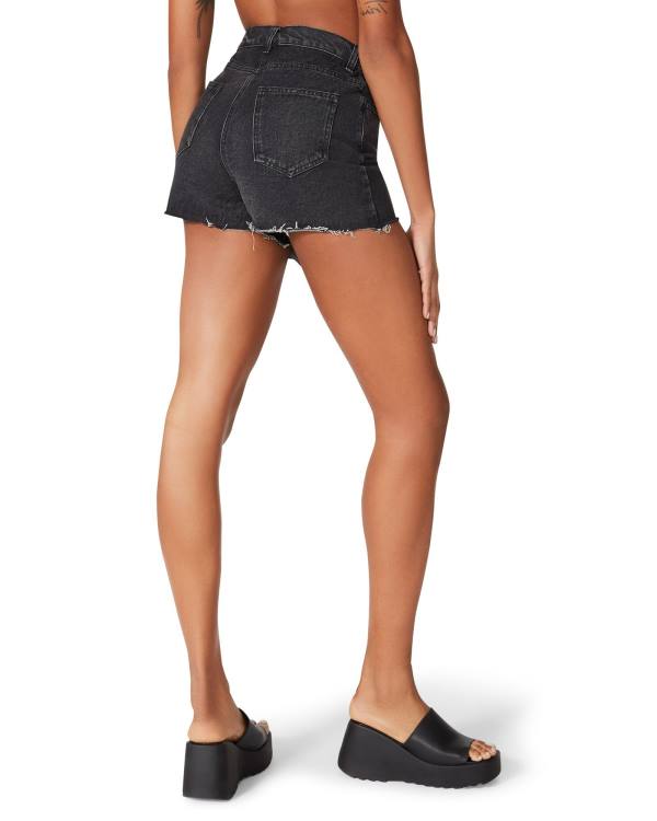 Pantaloni Scurti Dama Dama Steve Madden Black Denim Skort Negrii | SM-206EN