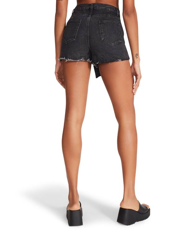 Pantaloni Scurti Dama Dama Steve Madden Black Denim Skort Negrii | SM-206EN