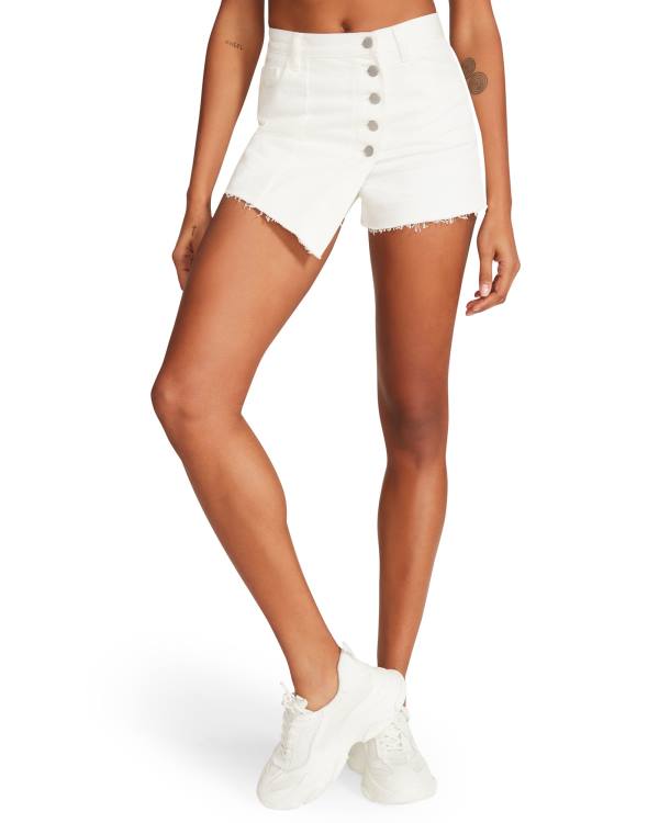 Pantaloni Scurti Dama Dama Steve Madden White Denim Skort Albi | SM-801QN