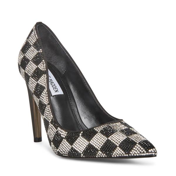 Pantofi Cu Toc Dama Steve Madden Atlanta-r Heel Negrii Colorati | SM-318ZY