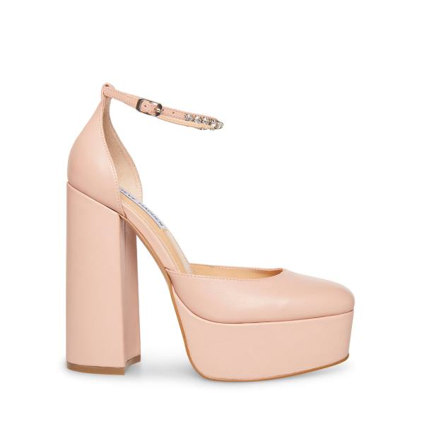 Pantofi Cu Toc Dama Steve Madden Bangle Blush Piele Heel Roz | SM-410ET