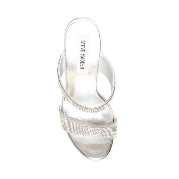 Pantofi Cu Toc Dama Steve Madden Glassy-r Heel Diamond | SM-295AW