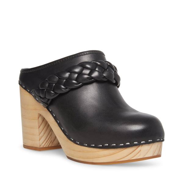 Pantofi Cu Toc Dama Steve Madden Highland Piele Heel Negrii | SM-279HP