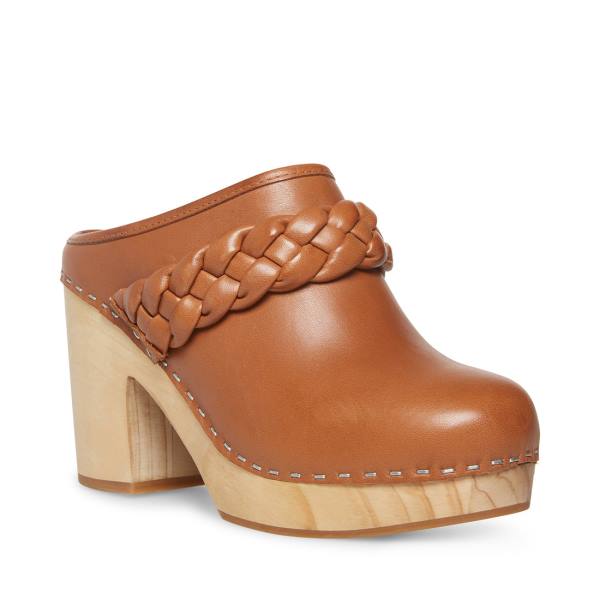 Pantofi Cu Toc Dama Steve Madden Highland Cognac Piele Heel Maro | SM-510BR