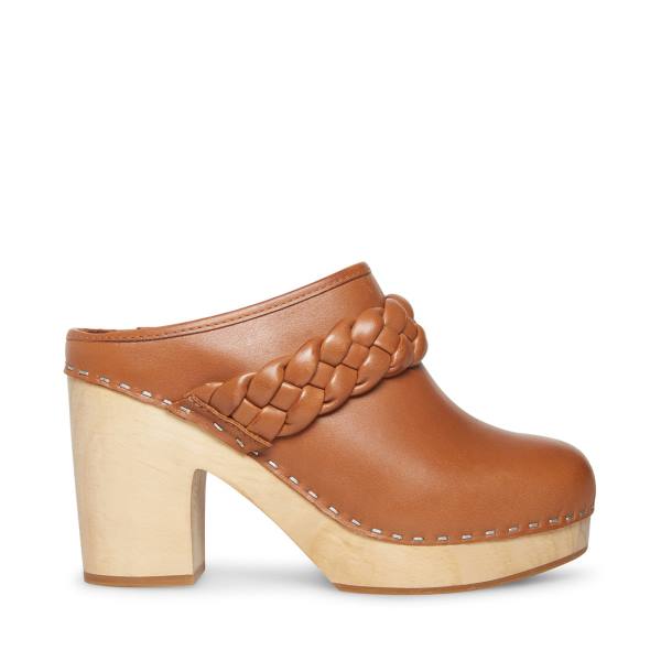 Pantofi Cu Toc Dama Steve Madden Highland Cognac Piele Heel Maro | SM-510BR