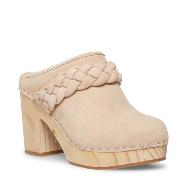 Pantofi Cu Toc Dama Steve Madden Highland Tan Nubuck Heel Maro | SM-820IZ