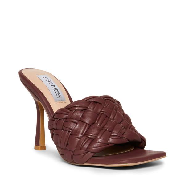 Pantofi Cu Toc Dama Steve Madden Jarina Burgundy Heel Visinii | SM-862TK