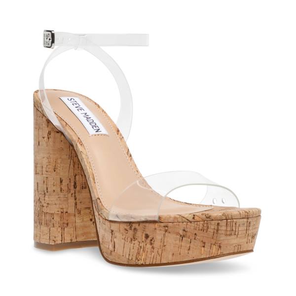 Pantofi Cu Toc Dama Steve Madden Lessa Heel Clear | SM-695OY