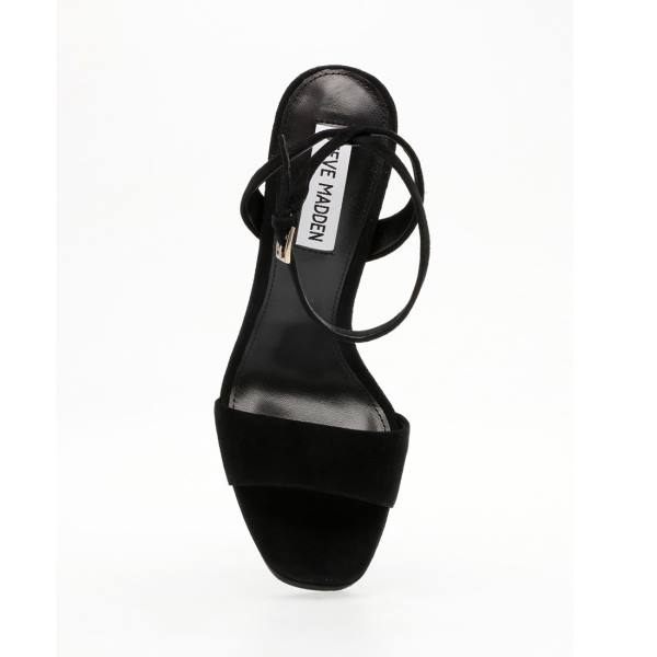 Pantofi Cu Toc Dama Steve Madden Lessa Piele Intoarsa Heel Negrii | SM-459MF