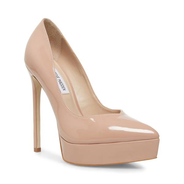 Pantofi Cu Toc Dama Steve Madden Luxury Blush Lacuita Heel Roz Inchis | SM-476YL