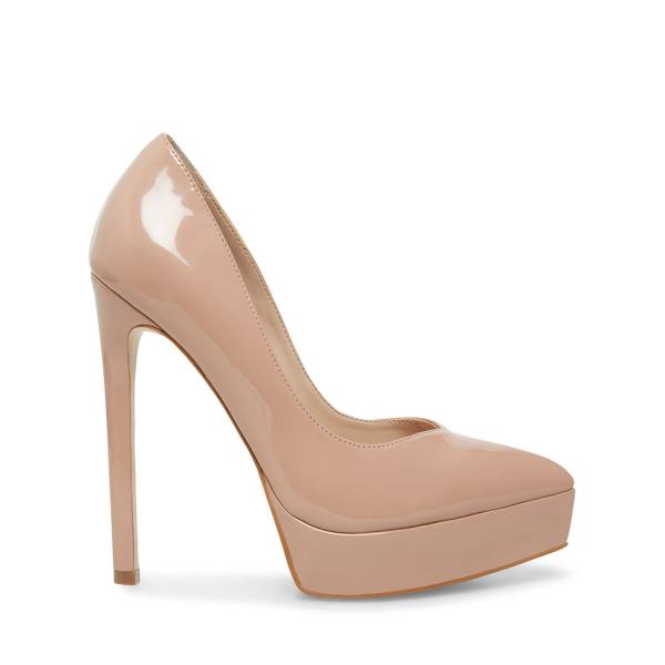 Pantofi Cu Toc Dama Steve Madden Luxury Blush Lacuita Heel Roz Inchis | SM-476YL